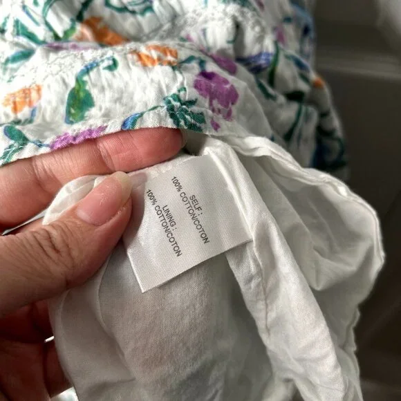 Tanya Taylor Neves White Floral Printed Sleeveless Maxi Dress Women's Size 4 - Picture 10 of 13